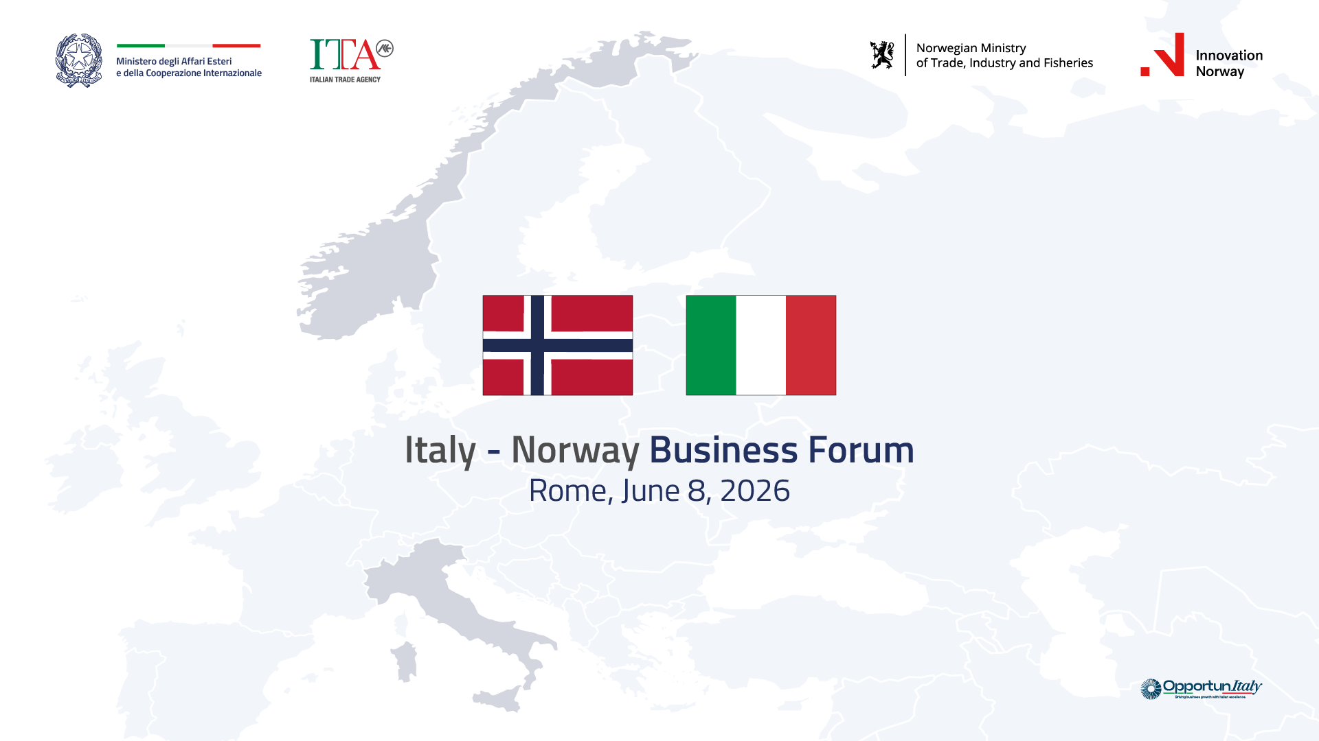 FORUM IMPRENDITORIALE ITALIA-NORVEGIA