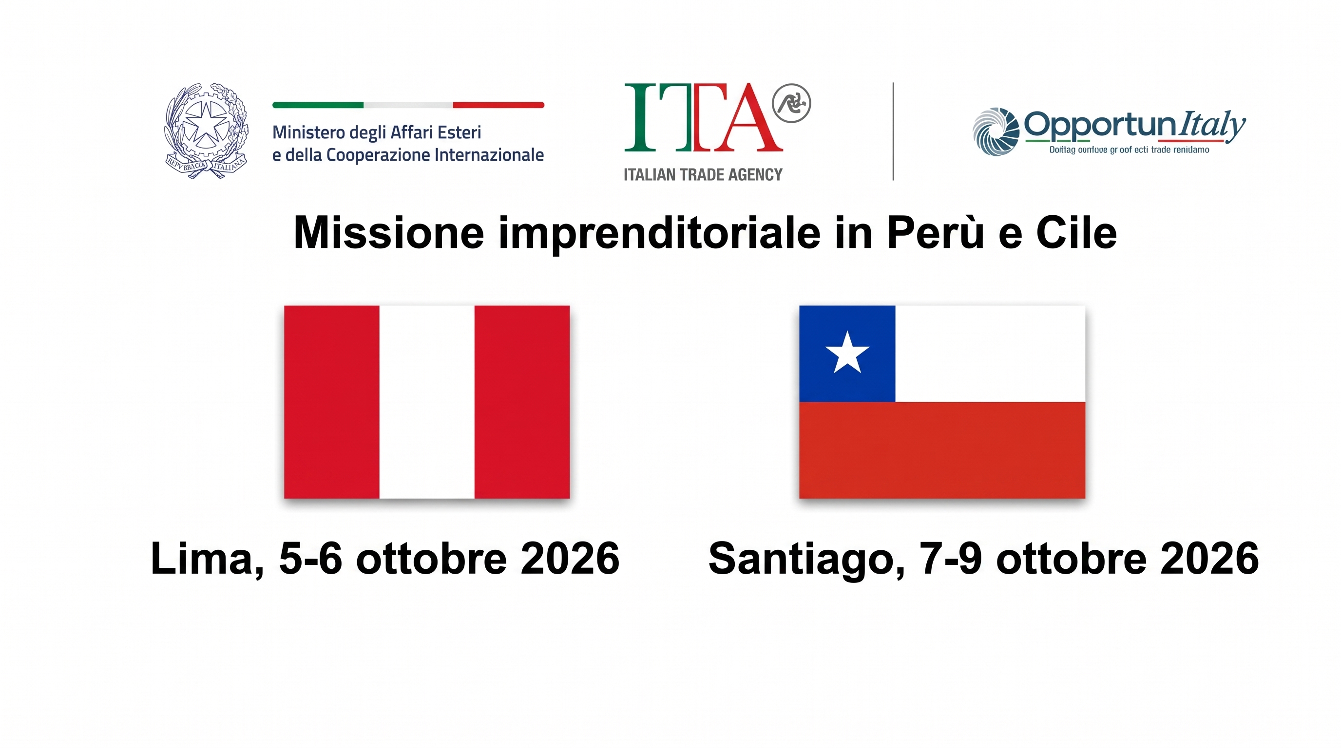 Missione imprenditoriale in Perù e Cile