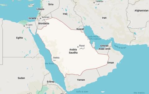 Arabia Saudita mappa