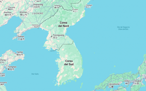 Corea del Sud mappa