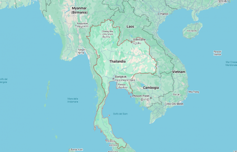 Tailandia mappa
