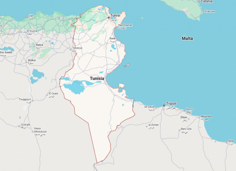 Tunisia mappa