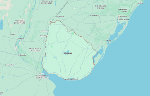 Uruguay mappa