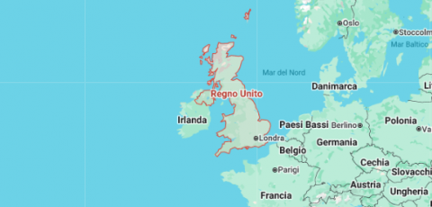 regno unito map
