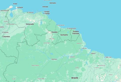 Guyana mappa