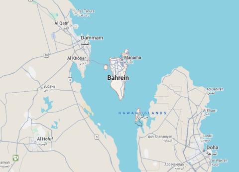 Bahrein mappa