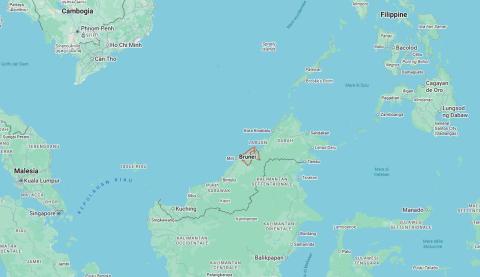 Brunei mappa