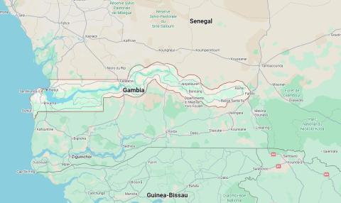 Gambia mappa