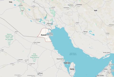 Kuwait mappa