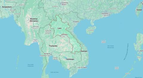 Laos mappa