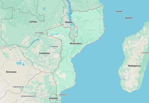 Mozambico mappa
