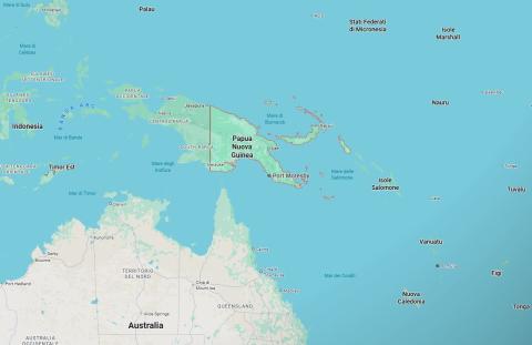 Papua Nuova Guinea mappa