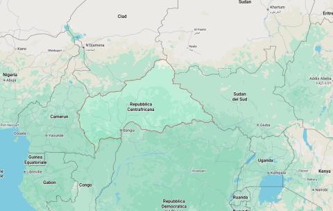 Repubblica Centrafricana mappa