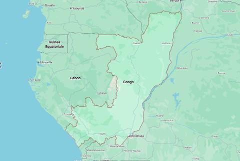 Repubblica del Congo mappa