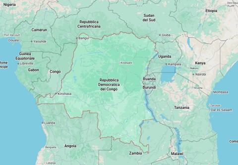 Repubblica Democratica del Congo mappa