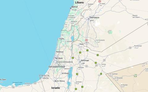 Territori palestinesi mappa