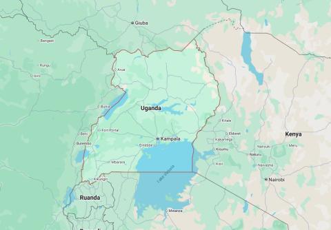 Uganda mappa