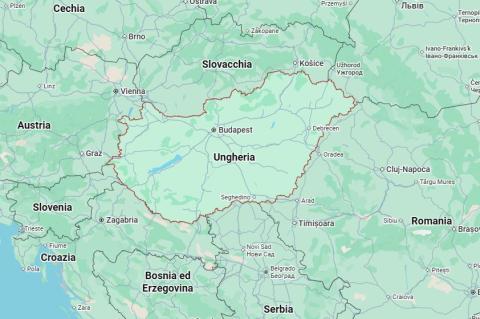 Ungheria mappa
