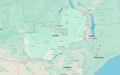 Zambia mappa