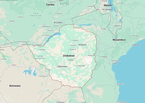 Zimbabwe mappa