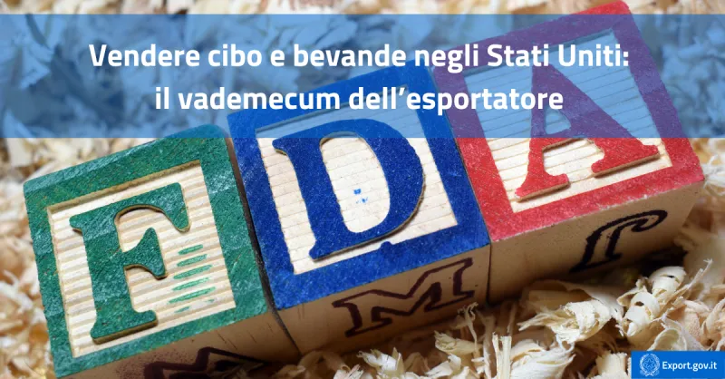 Vendere cibo e bevande negli Stati Uniti il vademecum dell’esportatore -cover